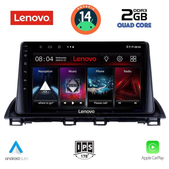 LENOVO LVD 2367_CPA (9inc) MULTIMEDIA TABLET for MAZDA 3 mod. 2014&gt;