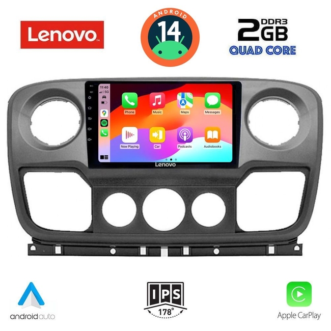 LENOVO LVD 2463_CPA (10inc) MULTIMEDIA TABLET for NISSAN NV400 - OPEL MOVANO - RENAULT MASTER mod. 2010-2020