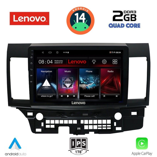 LENOVO LVD 2434_CPA (10inc) MULTIMEDIA TABLET for MITSUBISHI LANCER mod. 2008&gt;