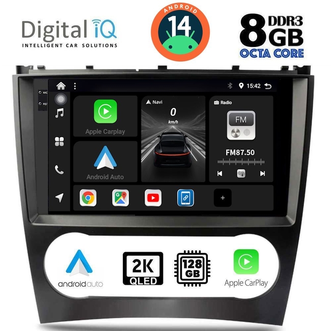 DIGITAL IQ BXF 8404_CPAA (9inc) MULTIMEDIA TABLET for MERCEDES C – CLK (W203-209) mod. 2004-2008