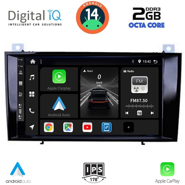 DIGITAL IQ BXF 5428_CPAA (8inc) MULTIMEDIA TABLET for MERCEDES SLK R171 mod. 2004-2010