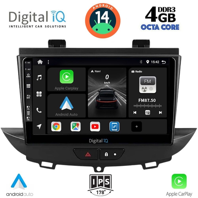 DIGITAL IQ BXF 6490_CPAA (9inc) MULTIMEDIA TABLET for OPEL CROSSLAND – GRANDLAND mod. 2017&gt;