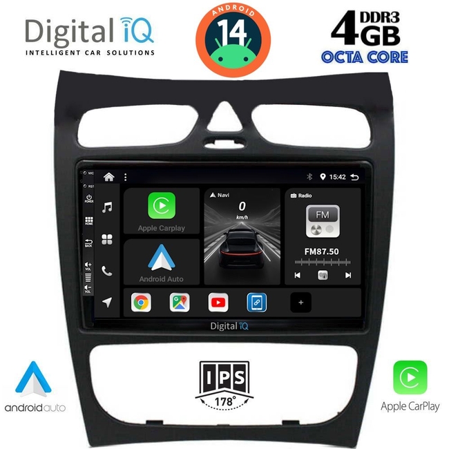 DIGITAL IQ BXF 6406_CPAA (9inc) MULTIMEDIA TABLET for MERCEDES CLK (W209) mod. 2000-2004