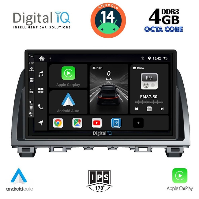 DIGITAL IQ BXF 6378_CPAA (9inc) MULTIMEDIA TABLET for MAZDA 6 mod. 2012-2017