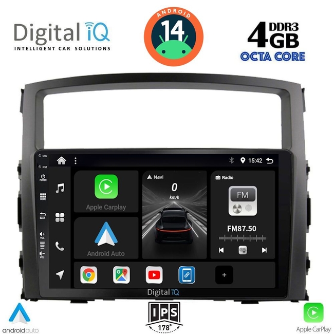 DIGITAL IQ BXF 6446_CPAA (9inc) MULTIMEDIA TABLET for MITSUBISHI PAJERO mod. 2006-2013
