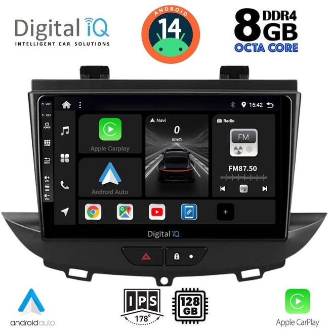 DIGITAL IQ BXF 7490_CPAA (9inc) MULTIMEDIA TABLET for OPEL CROSSLAND – GRANDLAND mod. 2017&gt;