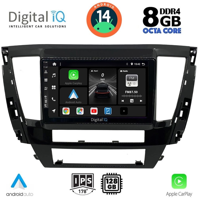 DIGITAL IQ BXF 7447S_CPAA (9inc) MULTIMEDIA TABLET for MITSUBISHI PAJERO SPORT mod. 2020&gt;