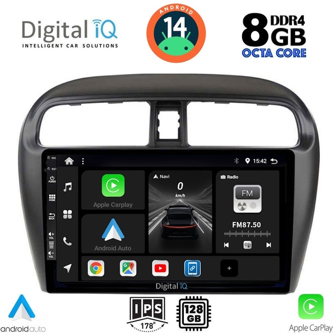 DIGITAL IQ BXF 7448_CPAA (9inc) MULTIMEDIA TABLET for MITSUBISHI SPACESTAR mod. 2013-2020