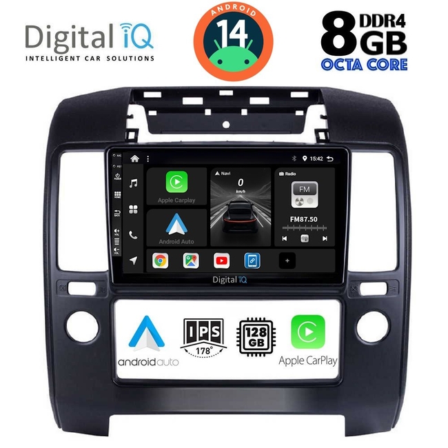 DIGITAL IQ BXF 7454_CPAA A/C (9inc) MULTIMEDIA TABLET for NISSAN NAVARA D40 mod. 2006-2011 με A/C