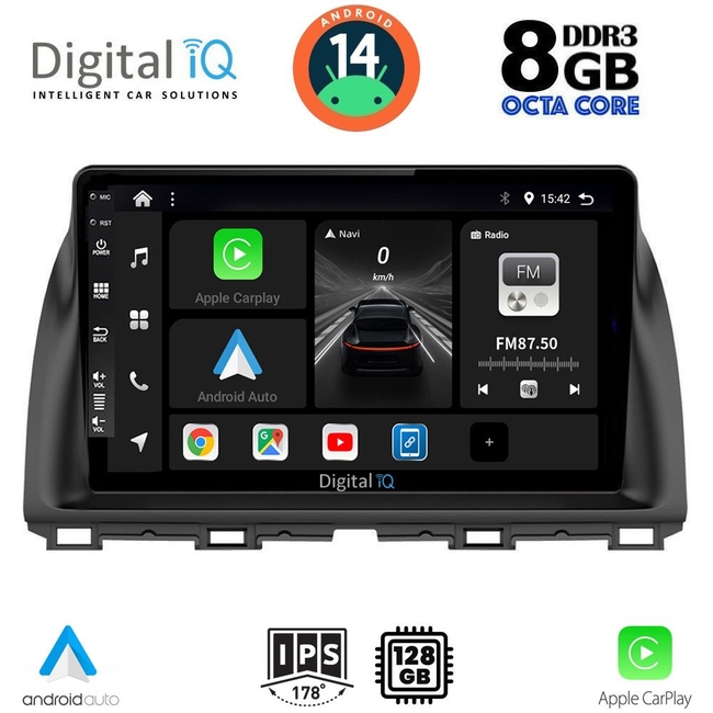 DIGITAL IQ BXF 7380_CPAA (10inc) MULTIMEDIA TABLET for MAZDA  CX5 mod. 2013-2017