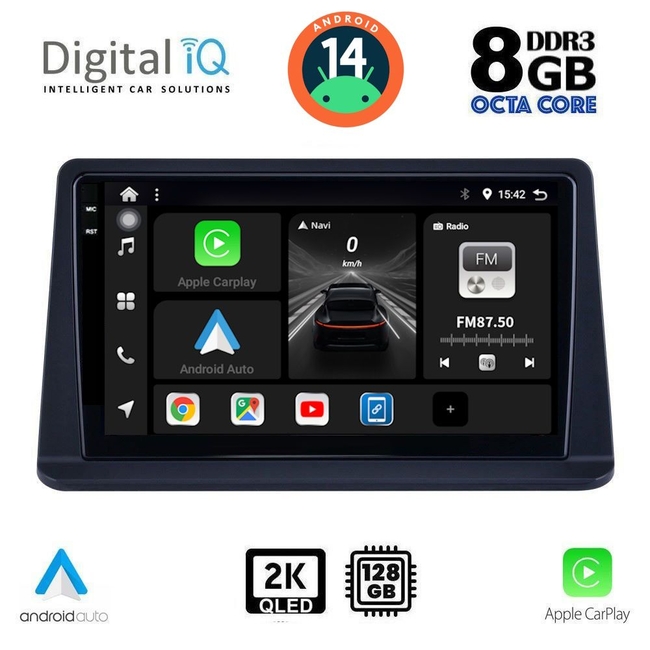 DIGITAL IQ BXF 8435_CPAA (9inc) MULTIMEDIA TABLET for MITSUBISHI COLT mod. 2013-2023