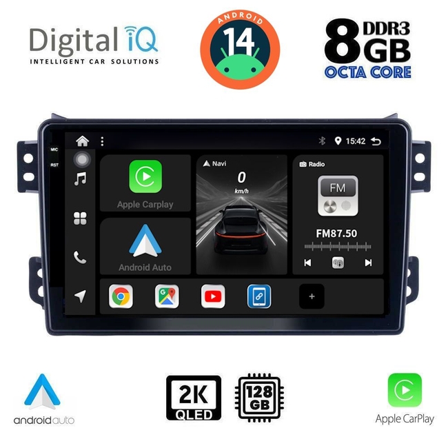 DIGITAL IQ BXF 8682_CPAA (9inc) MULTIMEDIA TABLET for OPEL AGILA - SUZUKI SPLASH mod. 2008&gt;