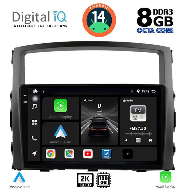 DIGITAL IQ BXF 8446_CPAA (9inc) MULTIMEDIA TABLET for MITSUBISHI PAJERO mod. 2006-2013