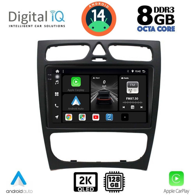 DIGITAL IQ BXF 8402_CPAA (9inc) MULTIMEDIA TABLET for MERCEDES C (W203) mod. 1999-2004