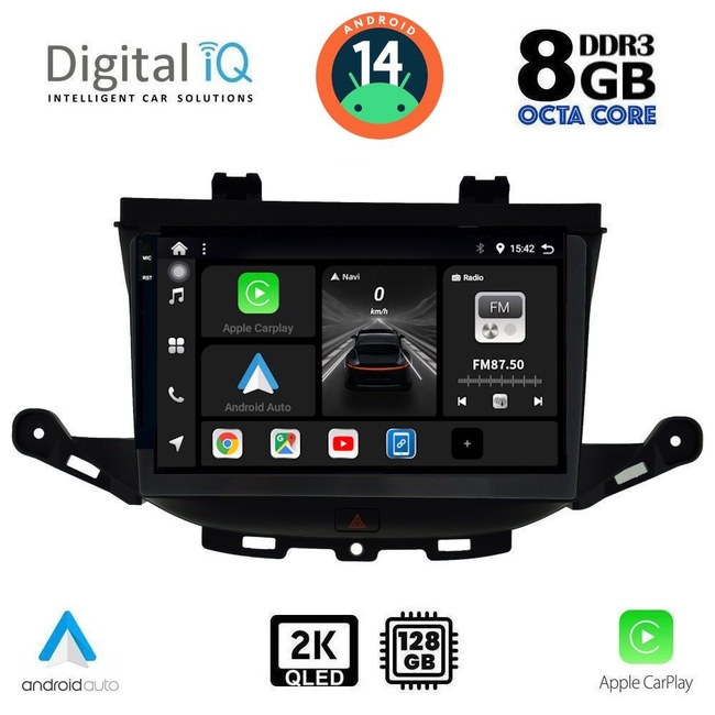 DIGITAL IQ BXF 8483_CPAA (9inc) MULTIMEDIA TABLET for OPEL ASTRA K mod. 2015&gt;