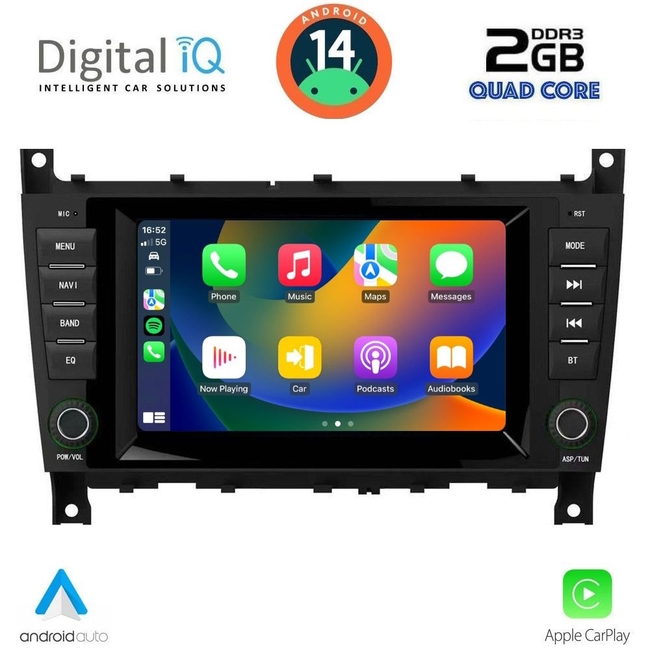 DIGITAL IQ MSD 093_CPA (7" DECK) MULTIMEDIA for MERCEDES C (W203) mod. 2004-2008