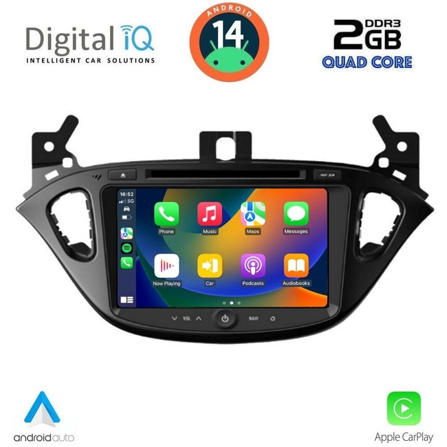 DIGITAL IQ MSD 221_CPA (8" DECK) MULTIMEDIA SYSTEM for OPEL ADAM - CORSA E mod. 2014-2022