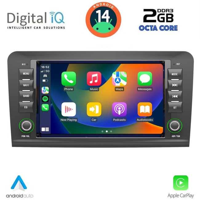 DIGITAL IQ MSF 316_CPA (8" DECK) MULTIMEDIA SYSTEM for MERCEDES ML (W164) – GL (X164) mod. 2005-2012