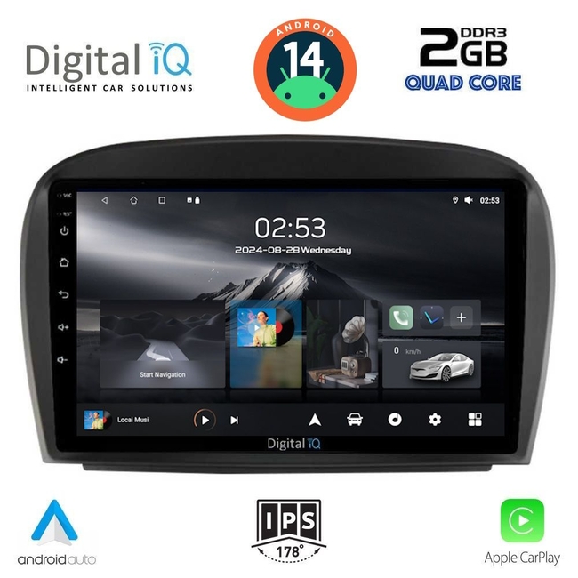 DIGITAL IQ RSB 1427_CPA (9inc) MULTIMEDIA TABLET for MERCEDES SL (R230) FACELIFT mod. 2006-2012