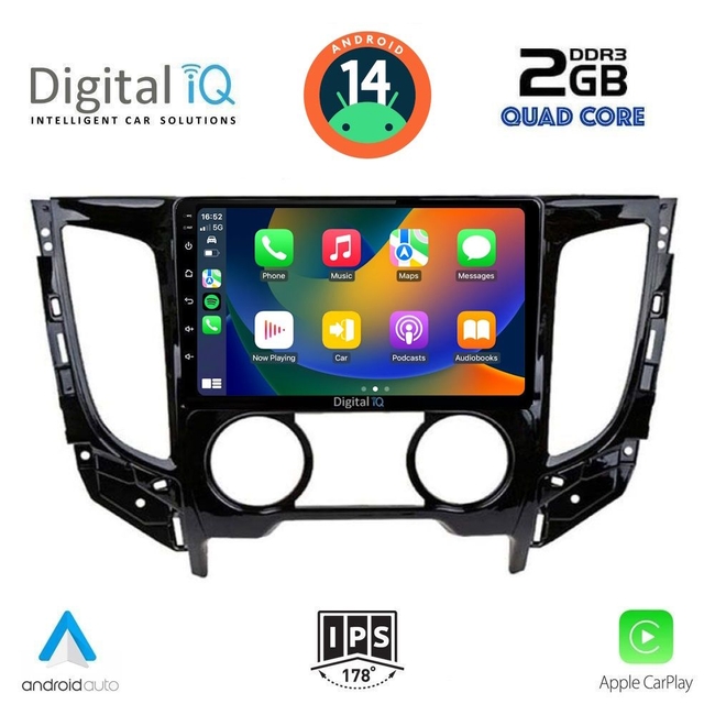 DIGITAL IQ RSB 1437_CPA A/C (9inc) MULTIMEDIA TABLET for MITSUBISHI L200 mod. 2015&gt; με A/C