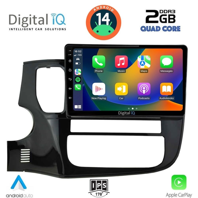 DIGITAL IQ RSB 1443_CPA (9inc) MULTIMEDIA TABLET for MITSUBISHI OUTLANDER mod. 2013-2020