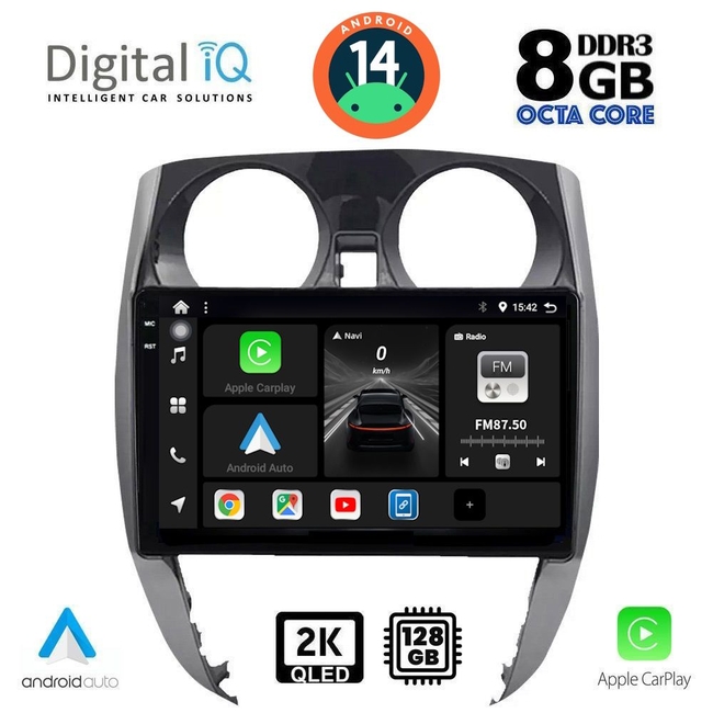 DIGITAL IQ BXF 8464_CPAA (10inc) MULTIMEDIA TABLET for NISSAN NOTE mod. 2012&gt;