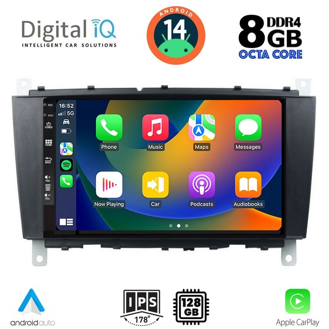 DIGITAL IQ BXF 7403_CPAA (8inc) MULTIMEDIA TABLET for MERCEDES C – CLK (W203-209) mod. 2004-2008