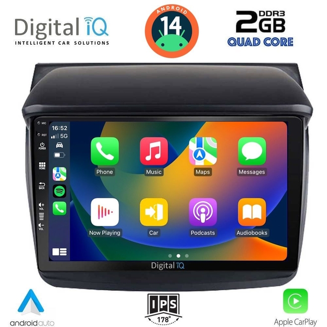 DIGITAL IQ BXC 3436_CPAA (9inc) MULTIMEDIA TABLET for MITSUBISHI L200 mod. 2006-2015