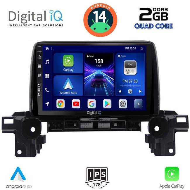 DIGITAL IQ BXC 3381_CPAA (9inc) MULTIMEDIA TABLET for MAZDA CX5 mod. 2017>