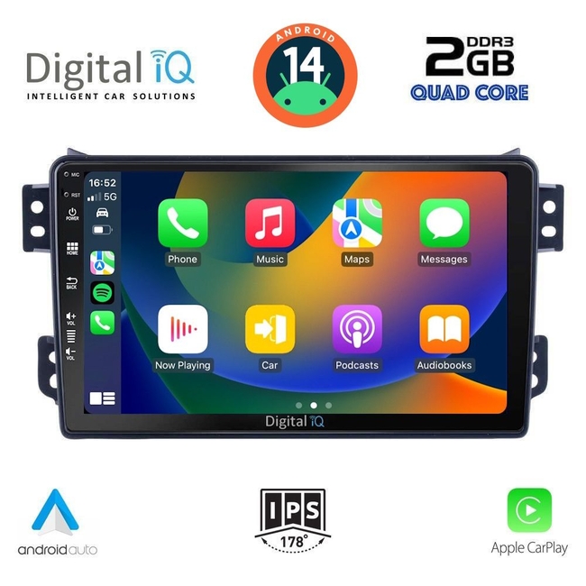 DIGITAL IQ BXC 3682_CPAA (9inc) MULTIMEDIA TABLET for  OPEL AGILA – SUZUKI SPLASH mod. 2008>