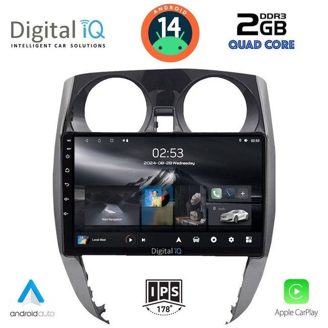 DIGITAL IQ RSB 1464_CPA (10inc) MULTIMEDIA TABLET for NISSAN NOTE mod. 2012&gt;
