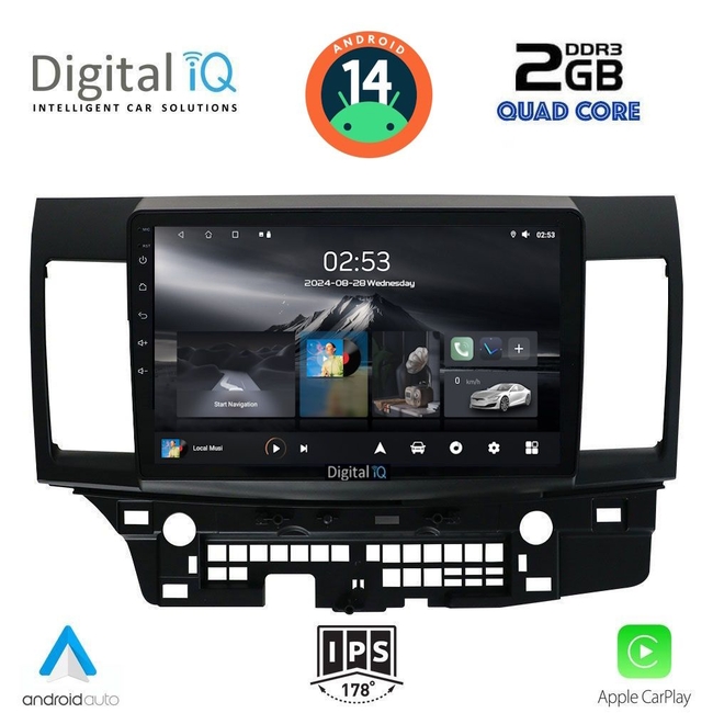 DIGITAL IQ RSB 1434_CPA (10inc) MULTIMEDIA TABLET for MITSUBISHI LANCER mod. 2008&gt;