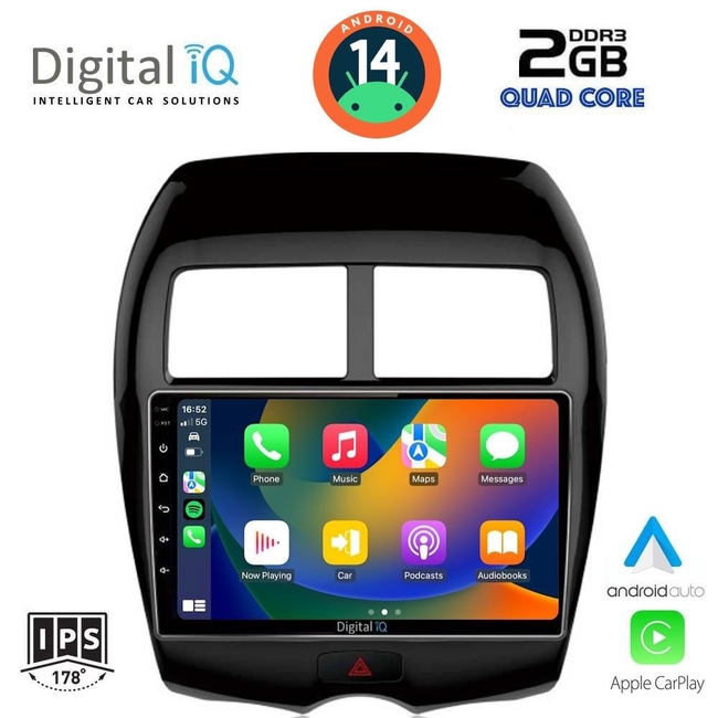 DIGITAL IQ RSB 1430_CPA (10inc) MULTIMEDIA TABLET for MITSUBISHI ASX mod. 2009> - PEUGEOT 4008 mod. 2012-2018