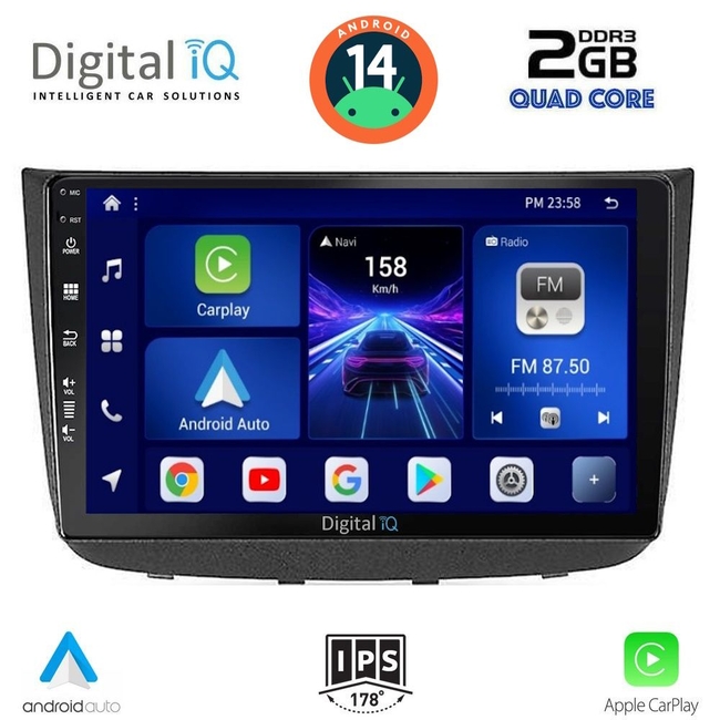 DIGITAL IQ BXC 3420_CPAA (10inc) MULTIMEDIA TABLET for MERCEDES VITO - VIANO (W639) mod. 2003-2007