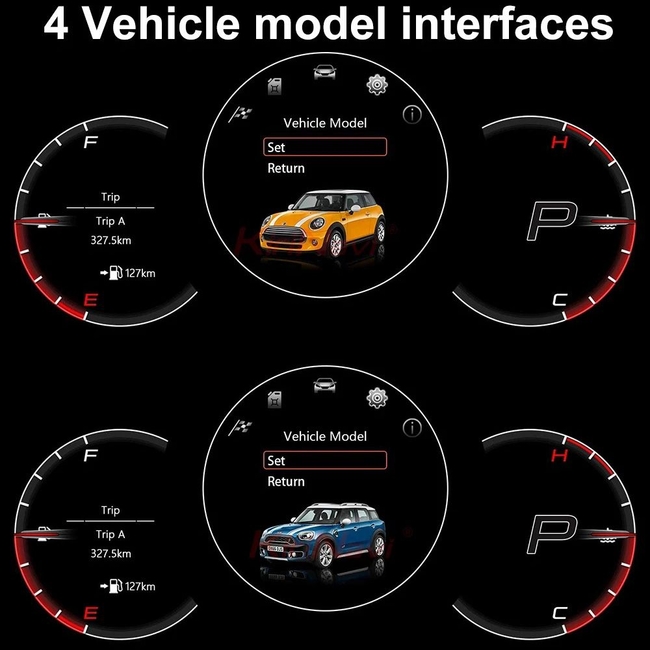 DIGITAL IQ DDD 964_IC MINI Cooper R56 R57 2006-2013 DIGITAL DASHBOARD