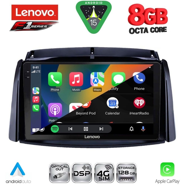LENOVO SSR 10551_CPA (9inc) MULTIMEDIA TABLET for RENAULT KOLEOS mod. 2006-2016