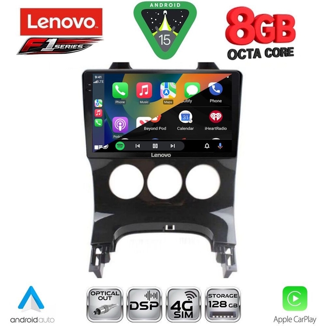 LENOVO SSR 10515_CPA A/C (9inc) MULTIMEDIA TABLET for PEUGEOT 3008 mod. 2008-2016