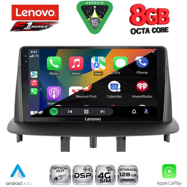LENOVO SSR 10556_CPA (9inc) MULTIMEDIA TABLET for RENAULT MEGANE 3 mod. 2009-2016
