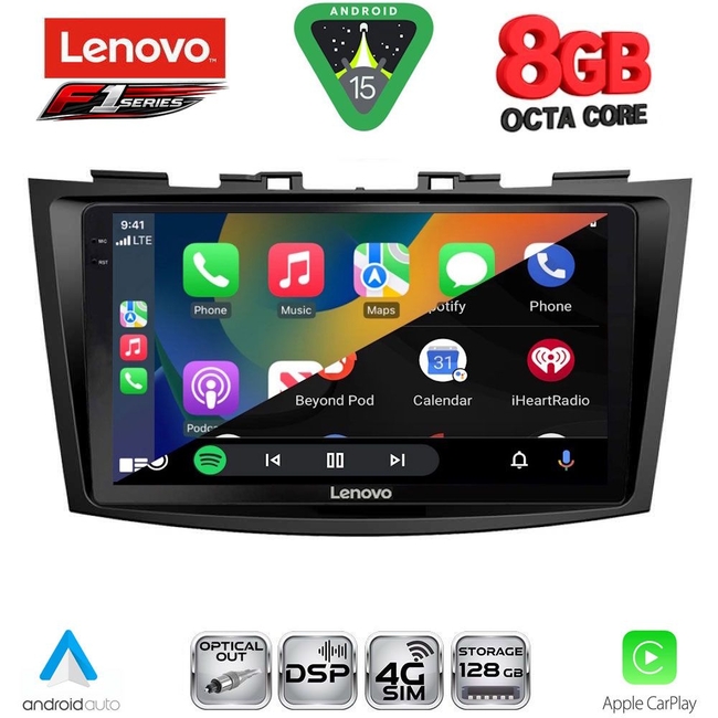 LENOVO SSR 10685_CPA (9inc) MULTIMEDIA TABLET for SUZUKI SWIFT mod. 2011-2016