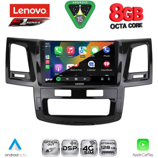 LENOVO SSR 10720_CPA (9inc) MULTIMEDIA TABLET for TOYOTA HILUX mod. 2005-2016