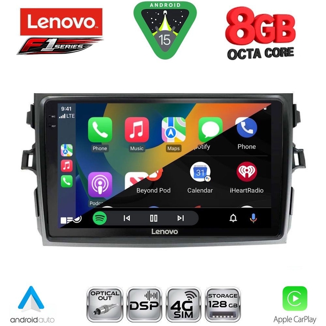 LENOVO SSR 10713_CPA (9inc) MULTIMEDIA TABLET for TOYOTA COROLLA 4D mod. 2006-2012
