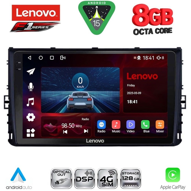 LENOVO SSR 10758_CPA (9inc) MULTIMEDIA TABLET for VW POLO – TROC – TCROSS mod. 2017-2026