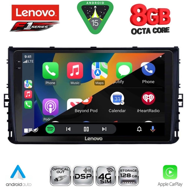 LENOVO SSR 10758_CPA (9inc) MULTIMEDIA TABLET for VW POLO – TROC – TCROSS mod. 2017-2026