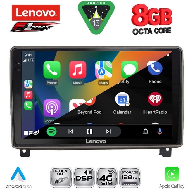 LENOVO SSR 10517_CPA (9inc) MULTIMEDIA TABLET for PEUGEOT 407 mod. 2004-2011