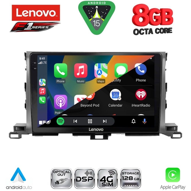 LENOVO SSR 10700_CPA (10inc) MULTIMEDIA TABLET for TOYOTA HIGHLANDER mod. 2014-2019