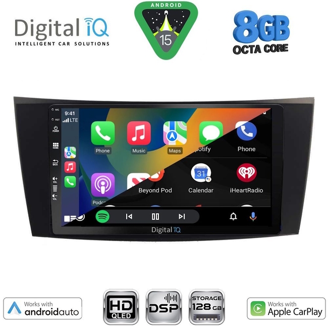 DIGITAL IQ BXF 7407_CPAA (8inc) MULTIMEDIA TABLET for MERCEDES E W211 – CLS mod. 2003-2009