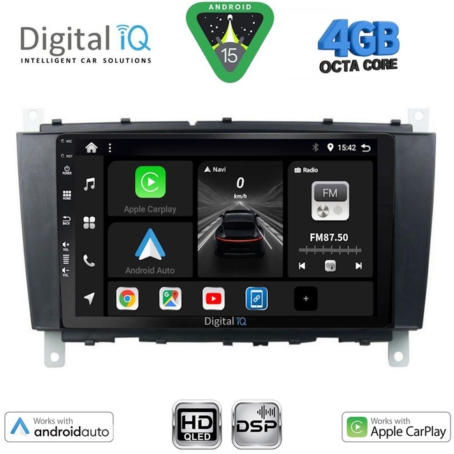 DIGITAL IQ BXF 6403_CPAA (8inc) MULTIMEDIA TABLET for MERCEDES C – CLK (W203-209) mod. 2004-2008