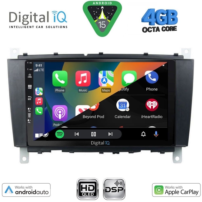 DIGITAL IQ BXF 6403_CPAA (8inc) MULTIMEDIA TABLET for MERCEDES C – CLK (W203-209) mod. 2004-2008