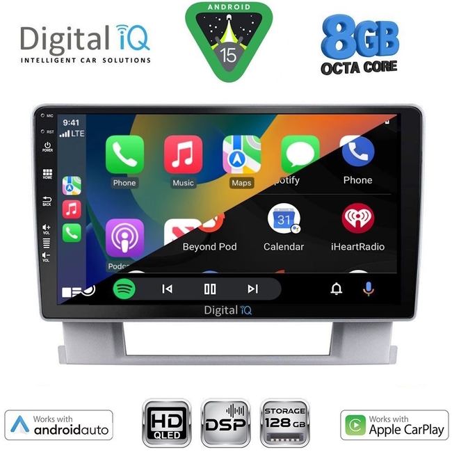 DIGITAL IQ BXF 7482_CPAA (9inc) MULTIMEDIA TABLET for OPEL ASTRA J mod.2010-2016