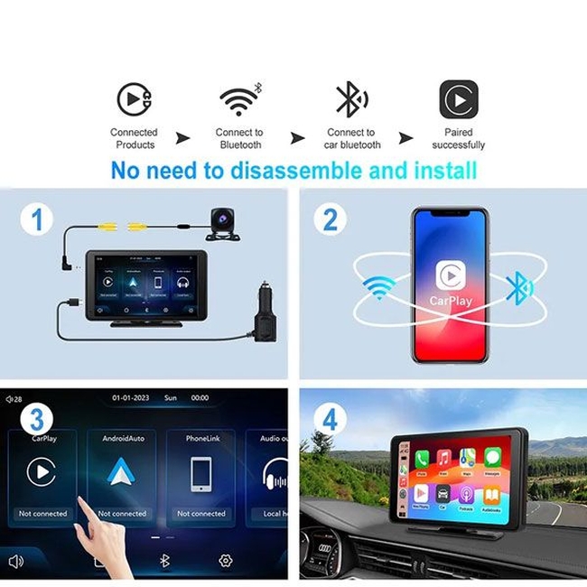 DIGITAL IQ PNA 7000_CPA (7inc) (PORTABLE MULTIMEDIA CARPLAY & ANDROID AUTO)